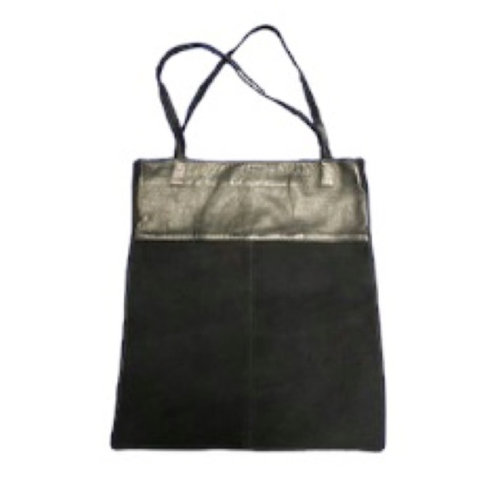 Pittards England Leather& Suede Tote Book Bag EUC